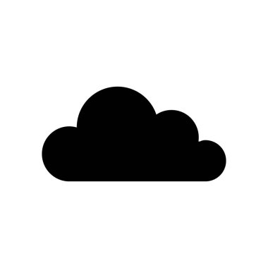 Grafik ve web tasarımı için bulut. İnfografik için vektör çizimi simgesi. Hava durumu simgesi. Web düğmesi, mobil uygulama sembolü.