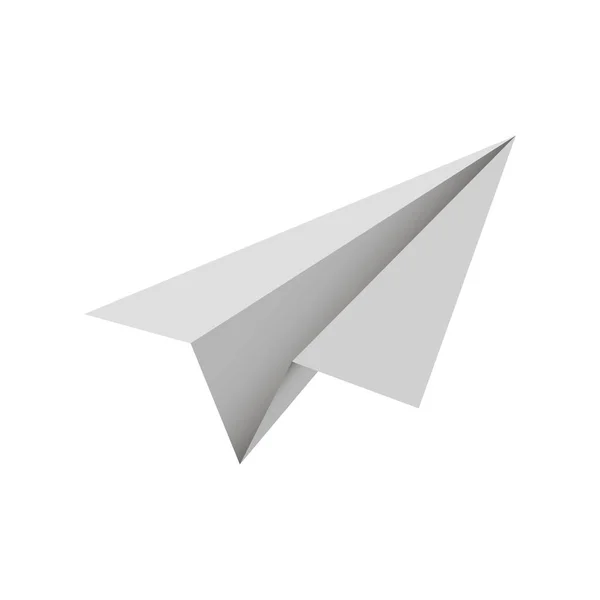 Flugzeug Papier Flugzeug Vektorillustration — Stockvektor