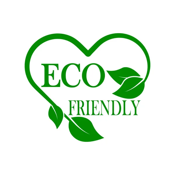 Grüne Linie Symbol Umweltfreundliche Vektorabbildung Logo — Stockvektor