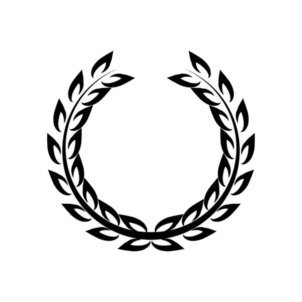 向量花圈的邀请 胜利的象征 用于设计 奖励的矢量插图 — 图库矢量图片