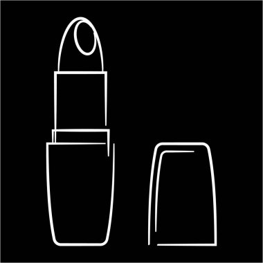 kadın ruj kutsal kişilerin resmi, vektör çizim