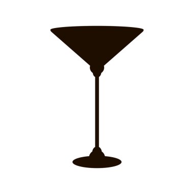 Tatil tasarımı için şarap ve şaraphane için cam simgesi. Şerefe, bayram tostu. Şampanya bardakları, beyaz arka plan üzerinde izole. 