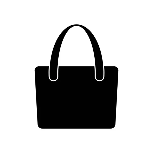 ショッピング バッグ アイコン ベクトルのロゴ テンプレートです フラットなデザイン 分離されたピクトグラム — ストックベクタ