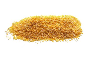 İzole mısır kumu yığını.