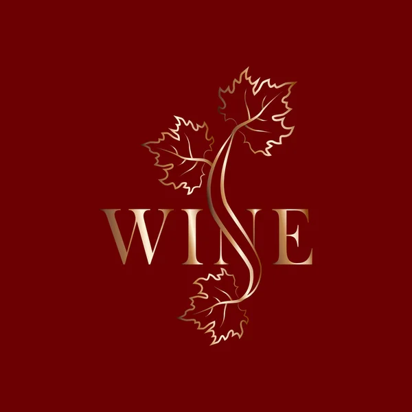 Logotipo Vinho Para Design Ilustração Vetorial —  Vetores de Stock