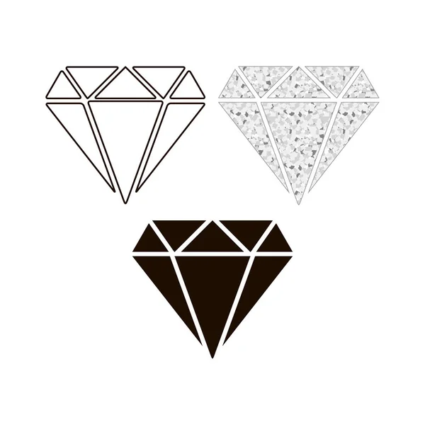 Diamantene Ikone Satz Von Vektorformen Für Das Logo Der Unternehmensentwicklung — Stockvektor
