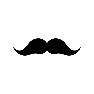 Mustaches simgesi. Vektör Illustration.