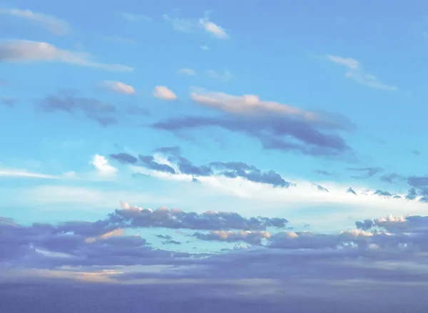 Фон Голубое Небо Белыми Облаками Рабочего Стола — стоковое фото