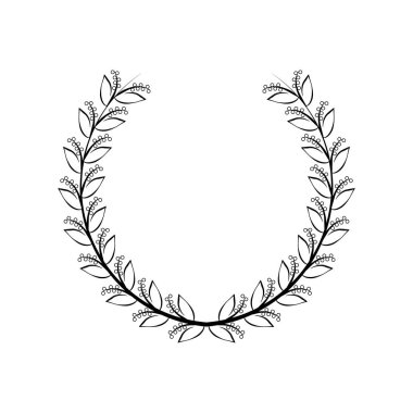 Davetiye, tebrik kartları, alıntılar, Bloglar, poster için vektör çelenkleri. Zaferin sembolü. Tasarım, ödüller için vektör Illustration.