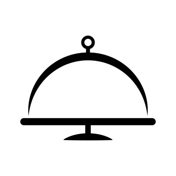 Schotel Pictogram Restaurant Schotel Lijn Icoon Voedsel Levering Logo Vector — Stockvector