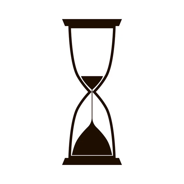 Vektör siyah yalıtılmış kum saati simgeleri beyaz arka plan üzerinde ayarlanmış. 