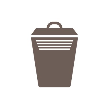 gri çöp simgesi, vektör illutration
