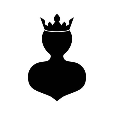 Taç simgesi, düz stil, beyaz arka plan üzerinde izole, web sitesi tasarımı, logo, uygulama, Ui, vektör illüstrasyon için taç sembolü. Kral taç.