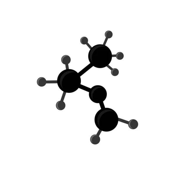 Molekül Symbol Isoliert Atom Oder Ionensymbol — Stockvektor
