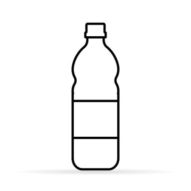 Plastik çizgi simgesi, vektör illüstrasyon