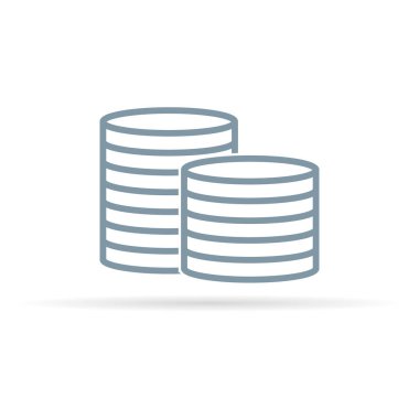 Para simgesi. Vektör. Nakit sembolü.