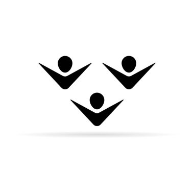 Başarılı insanlar kutsal kişilerin resmi. Kişi, Aile, arkadaşlar ve mutluluk kümesi. Spor simgesi. İnsanlar simgesi imzala. Takım sembolü. UI Web sitesi gezinme. Sosyal ağ simgeleri. Topluluk simgesi.