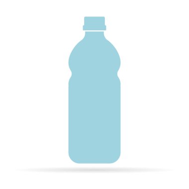 plastik simge, vektör illüstrasyon, su