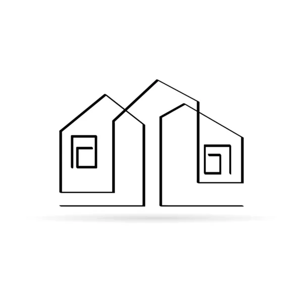 Home Icon House Icon Real Estate Image Web Applications Mobile — Stock Vector
