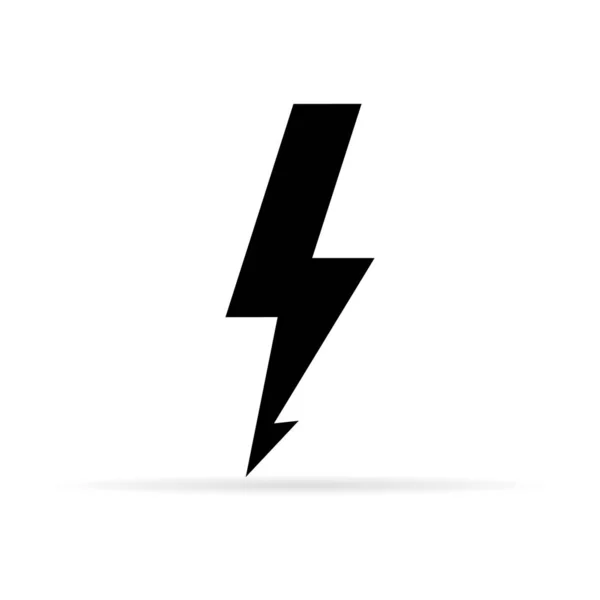 ライトニングアイコンベクトル フラットデザインベストベクトルアイコン 完璧な黒のピクトグラム 電力ベクトルロゴデザイン要素 エネルギーと雷の電気シンボルコンセプト 稲妻のサイン — ストックベクタ