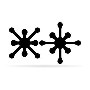 Molekül simgesi. Probiyotik, atom veya iyon sembolü.