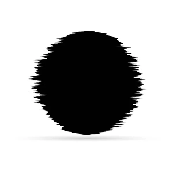 Μαύρο Μελάνι Πινέλο Περιγράμματα Σχήματα Για Διακόσμηση Των Banner Κορνίζες — Διανυσματικό Αρχείο