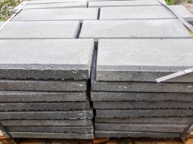 Sokak zemin için gri kaldırım fayans dokusu. Çimento tuğla kare taş zemin arka plan. Beton döşeme döşeme taşları.