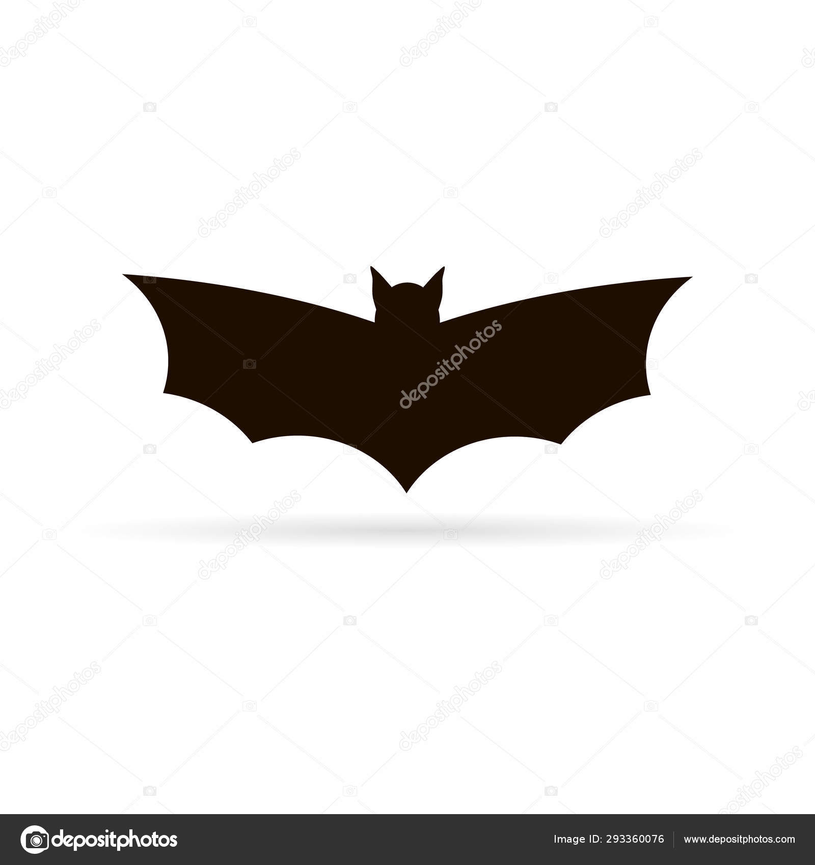 Ícone de morcego de halloween em fundo transparente