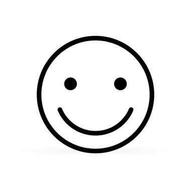 gülümseme simgesi, daire tasarımı, vektör illüstrasyon