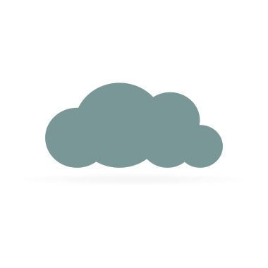 Grafik ve web tasarımı için bulut. İnfografik için vektör çizimi simgesi. Hava durumu simgesi. Web düğmesi, mobil uygulama sembolü.