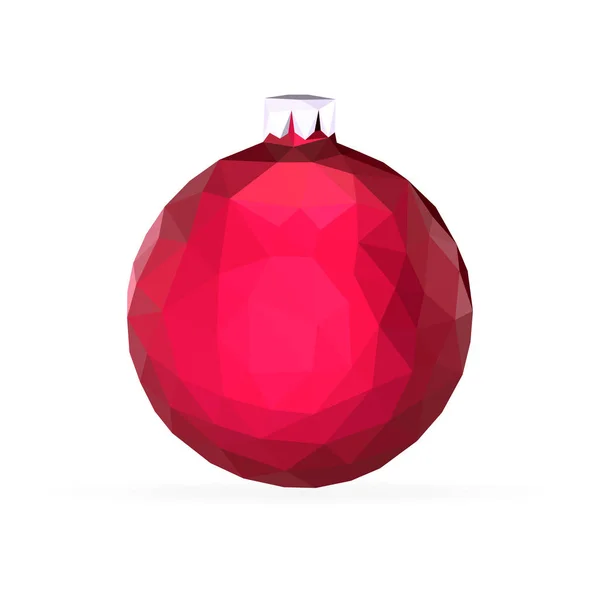 Boules Pour Sapin Noël Style Triangle Carte Noël Origami Affiche — Image vectorielle