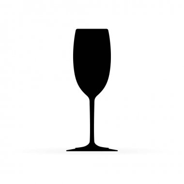 Şerefe simgesi. Şarap kadehi. Tost piktogram. Web için düz tasarlamak vektör afiş, Web sitesi, infographics. Cafe işareti. Restoran sembol.