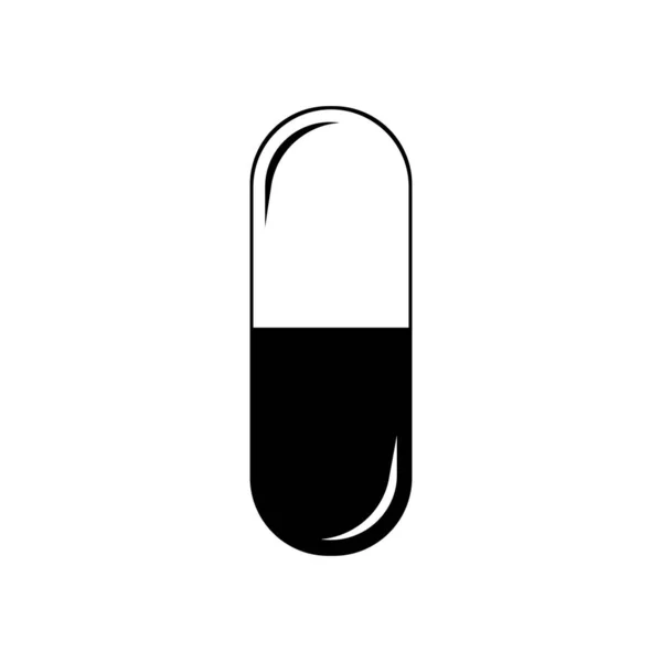 Pilule Médicale Icône Médicale Capsule Icône Des Soins Santé — Image vectorielle