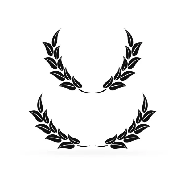 Daire çerçevelerinde yaprak. Illustration vektör. Yaprak sınırı. Yaprakları çelenk.