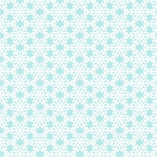 Белый Снежинка Синем Фоне Падение Снега Рождество Новый Год Зимняя — стоковый вектор