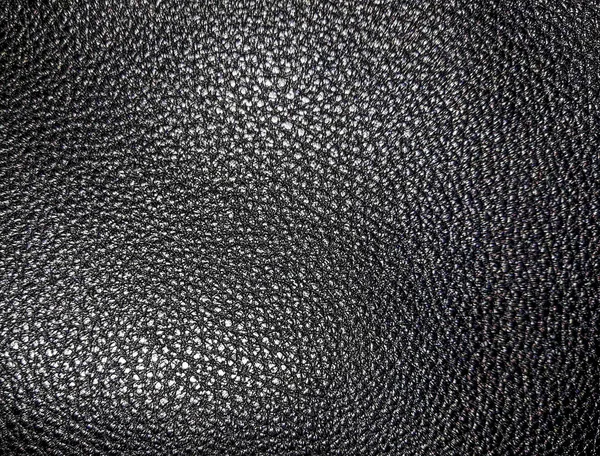 Surface Leatherette Black Textured Background Top View Leather Black Leather — Stock Photo, Image
