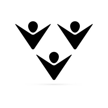 Başarılı insanlar kutsal kişilerin resmi. Kişi, Aile, arkadaşlar ve mutluluk kümesi. Spor simgesi. İnsanlar simgesi imzala. Takım sembolü. UI Web sitesi gezinme. Sosyal ağ simgeleri. Topluluk simgesi.