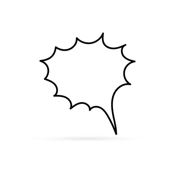 Chat Icon Flat Style Speech Symbol Web Site Design Logo — Stock Vector