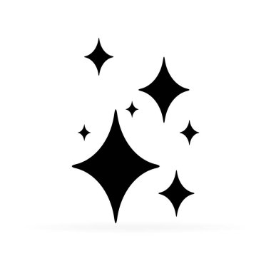 siyah parlaklık simgesi, vektör illüstrasyon