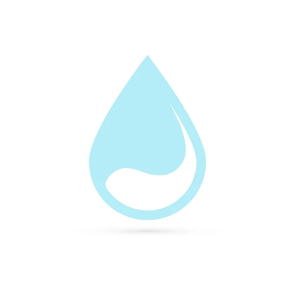 Blauwe Water Drop Icoon Regendruppel Vector Illustratie — Stockvector