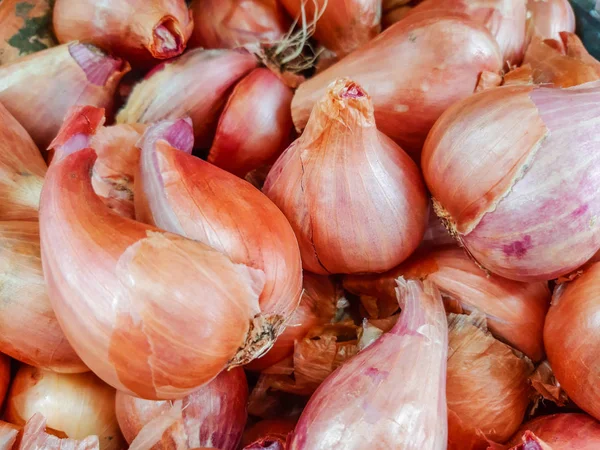 Ein Bund Zwiebeln Natürliche Frische Rohstoffe — Stockfoto