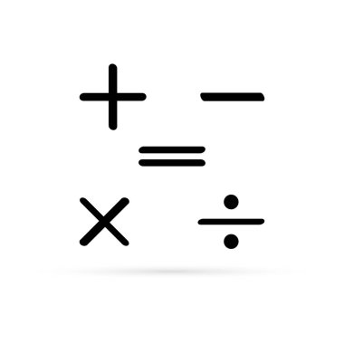 çizgi sanatı, matematiksel sembol, el çizimi, vektör illüstrasyonu