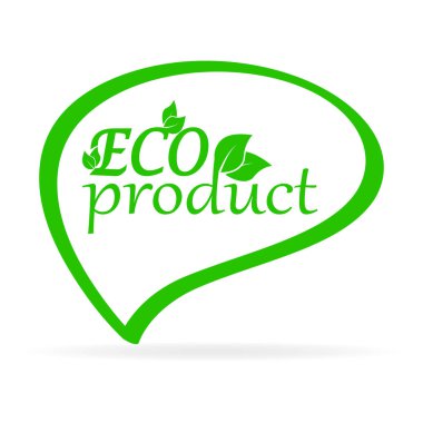 Sohbette metin ile yeşil çizgi simgesi, vektör illüstrasyonu