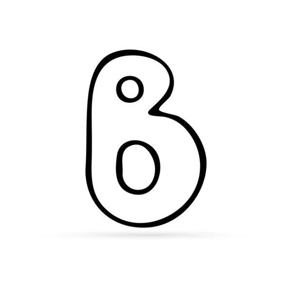 디자인을 Dodle Letter Icon Vector Illustration — 스톡 벡터