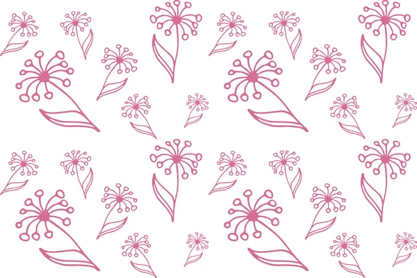 Motif Avec Fleur Abstraite Illustration Vectorielle — Image vectorielle