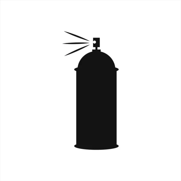 Spray Icon 흰색에 분리되어 있습니다 거리의 Stencil Bkack Vector Stock — 스톡 벡터