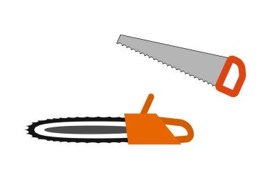 Bahçe malzemeleri beyaza izole edilmiş ikonlar. Bahçe sembolü Vektör hisse senedi çizimi. EPS 10