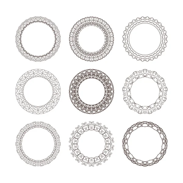 Cadre Contour Isolé Sur Blanc Coloriage Frontière Énergie Vectorielle Intersection — Image vectorielle