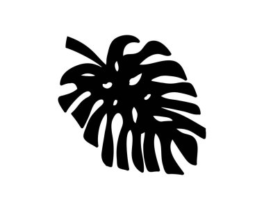 Beyaza izole edilmiş bir yaprak ikonu. Şablon. Vektör hisse senedi çizimi. EPS 10