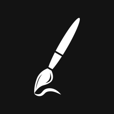 Fırça sanat ikonu. Okul için şablon, tamir vesaire. Vektör hisse senedi çizimi. EPS 10